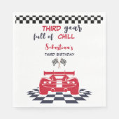 Drittes Fanggerät voller kühler dritter Kindergebu Serviette (Vorderseite)