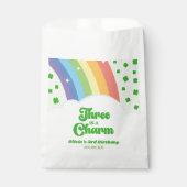 Drittes Geburtstags-Party: Charm Rainbow Geschenktütchen (Vorderseite)