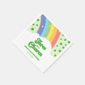 Drittes Geburtstags-Party: Charm Rainbow Serviette (Ecke)