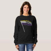 Drittes Gender LGBbt-Flag Que N Sweatshirt (Vorne ganz)