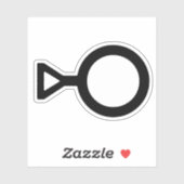 Drittes Geschlechtersymbol Aufkleber (Blatt)