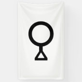 Drittes Geschlechtersymbol Banner (Vertikal)