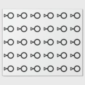 Drittes Geschlechtersymbol Geschenkpapier (Flach)