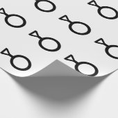 Drittes Geschlechtersymbol Geschenkpapier (Ecke)
