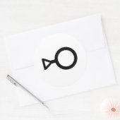 Drittes Geschlechtersymbol Runder Aufkleber (Umschlag)