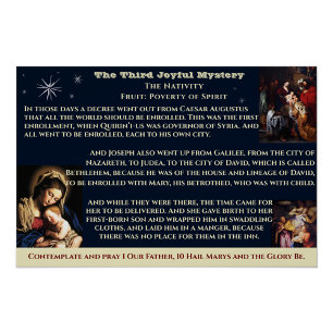 Drittes Joyful Mystery Poster
