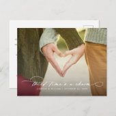 Drittes Mal ist ein Scharm ändern das Datum Ankündigungspostkarte (Vorne/Hinten)