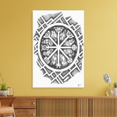 Drittes Pentagramm Quecksilber Leinwanddruck (Insitu (Wohnzimmer))