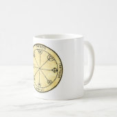 Drittes Pentagramm von Quecksilber Kaffeetasse (VorderseiteRechts)