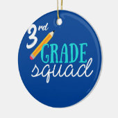 Drittes Schulteam für den dritten Platz Keramik Ornament (Links)