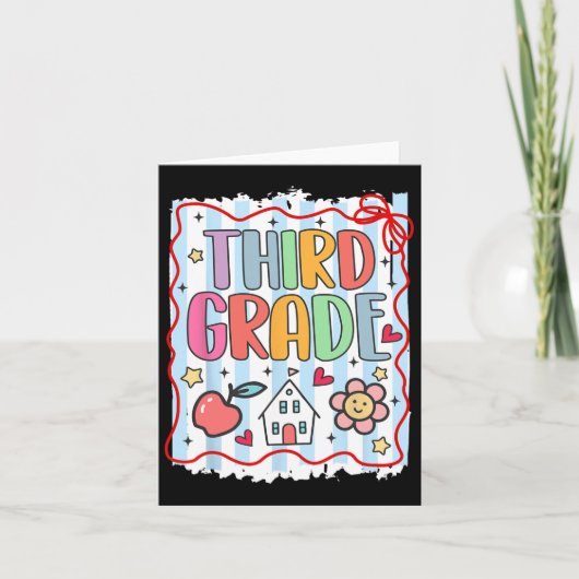 Drittes Team zurück zur dritten Klasse Karte (Vorderseite)