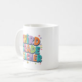 Drittklassenlehrer-Dankeschön-Geschenk Kaffeetasse (Vorderseite Links)