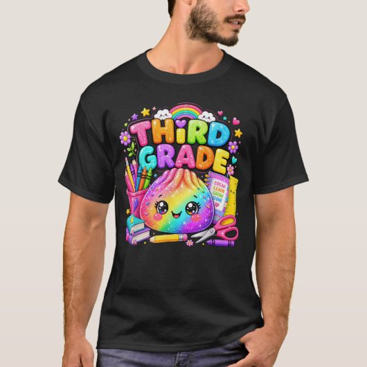 Drittklässler-Dumpling-Schulstart-Bundle Zurück Zu T-Shirt (Vorderseite)