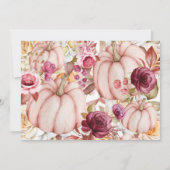 Drive by Autumn Pumpkin Brautparty Einladung (Rückseite)