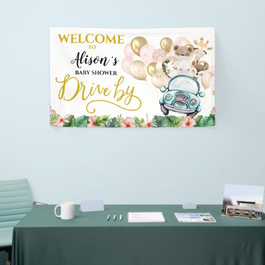Drive by Baby Dusche WELCOME BANNER | Niedlich Saf (Messeveranstaltung)