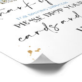 Drive by Baby Duschkarten Geschenke Schild Blue Fl (Ecke)