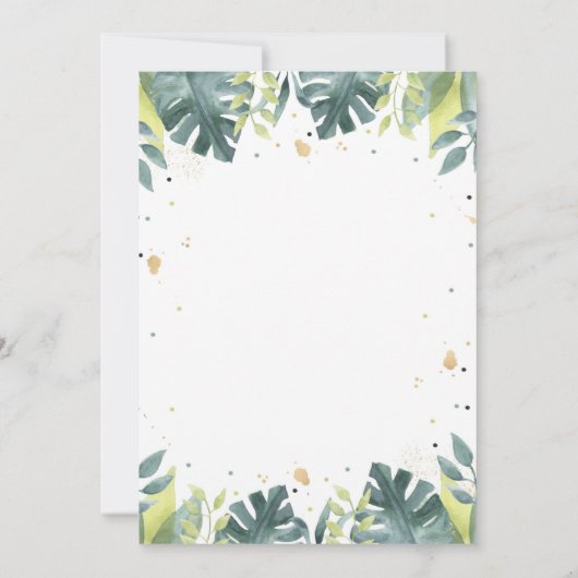 Drive by Baby Shower Einladung Safari Baby Dusche (Rückseite)