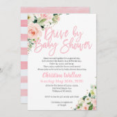 Drive by Baby Shower Einladungen für ein Mädchen (Vorne/Hinten)