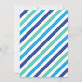 Drive by Birthday Parade Einladung Blue Parade (Rückseite)