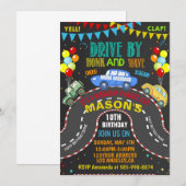 Drive By Birthday Parade Einladung Quarantäne (Vorne/Hinten)