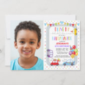 Drive by Birthday Party Parade Foto Einladung (Vorderseite)