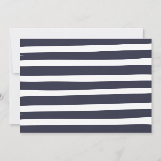 Drive by Bridal Dusche Einladung Blauer Blauer Flu (Rückseite)