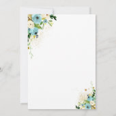 Drive by Bridal Dusche Einladung Blauer Blauer Flu (Rückseite)