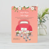 Drive by Bridal Shower Einladungen (Stehend Vorderseite)