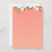 Drive by Bridal Shower Einladungen (Rückseite)