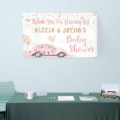 Drive by Car Girl Kinderdusche Danke Pink Banner (Messeveranstaltung)