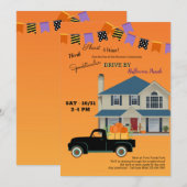 Drive by Halloween Parade Einladung (Vorne/Hinten)