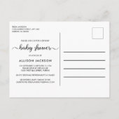 Drive by Pumpkin Pink Wasserfarbe Kindermädchen Du Einladungspostkarte (Rückseite)