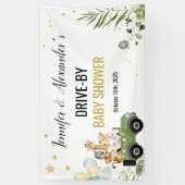 Drive-by Safari Baby Shower Banner (Vertikal)