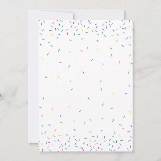 Drive by Sprinkle by Baby Shower Einladung (Rückseite)