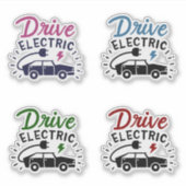 Drive Electric Öko Campaign Earth Day Aufkleber (Vorderseite)