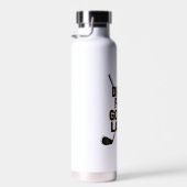 Drive Far Gossip Later Gold Typography Trinkflasche (Rechts)