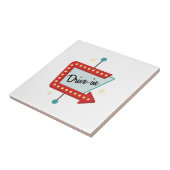 Drive-In-Schild Fliese (Seite)