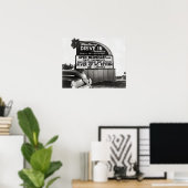 Drive-In Theater, 1954. Vintages Foto Poster (Heimbüro)