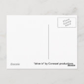 "drive in" von Coressel Productions Postkarte (Rückseite)