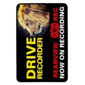 DRIVE RECORDER Warnschild (LION) Magnet (Vertikal)