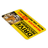 DRIVE RECORDER Warnschild (Tiger) Magnet (Rechte Seite)