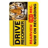 DRIVE RECORDER Warnschild (Tiger) Magnet (Vertikal)