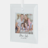 Drive Safe Custom Photo Car Ornament Aus Glas (Vorderseite links)