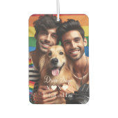 Drive Safe Gay Couple Liebe | Benutzerdefiniertes Autolufterfrischer (Vorderseite)