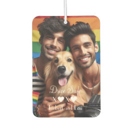 Drive Safe Gay Couple Liebe | Benutzerdefiniertes  Autolufterfrischer