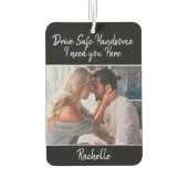 Drive Safe Gift für Ehemann oder Freund Autolufterfrischer (Rückseite)