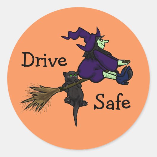 Drive Safe Halloween Stickers (Anpassen!) (Vorderseite)