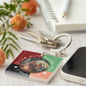 Drive Safe Handsome Custom Photo Keepsake for Him Schlüsselanhänger (Vorderseite rechts)