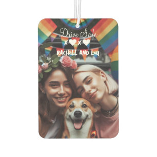 Drive Safe Lesbian Couple Liebe   Benutzerdefinier Autolufterfrischer