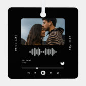 Drive Safe Music Player Foto Car Ornament Aus Metall (Rückseite)